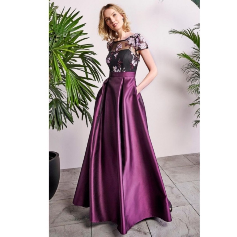 NEW Adrianna Papell | Mikado Beaded Ball Gown
